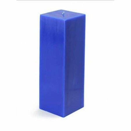 ZEST CANDLE CPZ-160-12 3 x 9 in. Blue Square Pillar Candle, 12PK CPZ-160_12